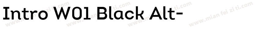 Intro W01 Black Alt字体转换